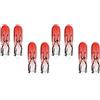 cyclingcolors 4X LAMPADINE 12V 1.2W T5 W2x4.6D WEDGE ROSSO LAMPADA LAMPADINA AUTO MOTO (Confezione da 2)