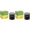 Mann Filter MANN-FILTER W 712 Filtro dell'olio - per Autovetture + veicoli commeriali (Confezione da 2)