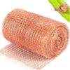 IBOPUXIU Nastro di Rame per Lumache, Recinzione per Lumache, Rete in Rame a Doppio Strato 12,7cm x 6m, Rame Puro al 100%, Filo di Rame Contro Lumache e Chiocciole, Repellente per Lumache e Chiocciole