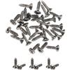 QUARKZMAN 25pz 3MM Viti per Battipenna Basso Elettrico Vite di Montaggio Piastra Antigraffio per Chitarra SQ ST TL, Grigio Scuro