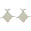 Jollein Bunny Ears, Asciugamano per Ciuccio, 100% Cotone, Colore: Verde Oliva (Confezione da 2)