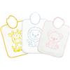 Bubabù BAV130 Confezione da 12 Bavaglini per Bambino, Motivo Animaletti,Bavaglini Plastificati con Elastico, 31 x 38 cm