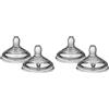 Tommee Tippee Tettarelle per Biberon Natural Start, Flusso Super Lento pour 0m, 2 pezzi, Attaccamento Naturale, Valvola Anti-colica, Silicone Morbido (Confezione da 2)