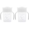 Twistshake 78931, 360 Cup Bicchiere Salvagoccia Antigoccia Bambini 230 ml, Tazza Biberon di Apprendimento da Bere, Bordo Anti-rovesciamento a 360°, Ergonomico, 6+ Mesi, Senza BPA, Bianco