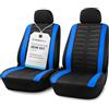 Upgrade4cars Coprisedili Anteriori Set Versione 2026 Blu Auto Universale | Per guidatore & passeggero | Inodore & antiscivolo | Adatto a tutte le stagioni | Qualità collaudata