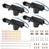 LKRXW 4 Pezzi Attuatore per Serratura Porta Auto Sistema di Chiusura Centralizzata 12V Bloccaggio Centralizzato Attuatori Blocco Porte Motore Alta Potenza Universale 2 Fili
