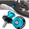 QJY-Motor Part-Store Universal CFMOTO M10 Nottolini Cavalletto 10MM Bobines per CFMOTO 450NK 450SS 450SR 450MT 650MT 800MT 700CL-X 250SR 300NK - Blu