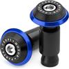CXEPI Ø22mm (7/8) Contrappesi per manubrio,Set Moto Manubrio Blocco Manopole Tappo Alluminio universali Tappi Manubrio Mtb Bici,Blu