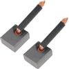 LT Easiyl 2Pcs 12V Car Starter Carbon Brush 68-8214 Compatibile con TOYOTA 14.50x13x7mm
