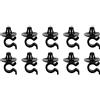 ECSiNG 10Pcs Clip Di Fissaggio Per Cofano Nere In Plastica 792834 6992P3 L61 Compatibili Con Citroen C2 C3 C4 C5 Berlingo Peugeot 106 1007 306 407 605 806