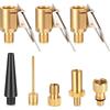 zrfgbxim 3 Pz Adattatore Valvola Presta Bici e 5 Pz Adattatore Pompa Bicicletta, 8mm Leva per Valvola per Auto Pneumatici Palloncini e Cuscini d'Aria Mandrino ad Aria in Ottone per Bosch EasyPump