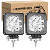 RIGIDON 2Pcs Faro da lavoro led, 10cm 4 Pollici 27W Piazza Spot Luci di Lavoro a Led, Fari di profondità 12V 24V per Off Road Auto Trattore Camion SUV ATV 4x4, 6000K Bianca Faretti Fendinebbia