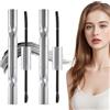 KEORHEZ 2 Pezzi Mascara Con Scovolino In Metallo,Doppio Lato Mascara Metallico,Resistente All'acqua Metal Mascar,Allunganti E Curative,Asciugatura Rapida,Resistenti Alle Sbavature,Nero