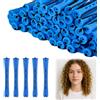 Menibeuty Set di 50 avvolgitori permanenti da 0,35 in set completo di piccoli ricci, piccoli bigodini per l'uso a casa, in salone e in viaggio (blu)