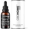 CBD HOME Olio di Semi di Canapa 40% + Melatonina - 50 ml - Base di cocco e semi di canapa biologici - Spremuto a freddo - Senza additivi - 100% vegetale - Certificato biologico UE