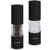 TLYSXPRO Set Macina Sale e Pepe Manuale con Grana Regolabile | Macinapepe e Macinasale Ricaricabili con Meccanismo in Ceramica | Accessori Cucina (2 Pezzi, Nero)