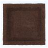 HOMESCAPES Piccolo tappetino da bagno di lusso, 1600 g/m², extra morbido, 100% cotone, reversibile, antiscivolo, lavabile, super assorbente, ad asciugatura rapida, colore marrone cioccolato, 50 x 50
