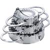 FantasyDay Set di 3 Formine FantasyDay per Ravioli, Rotelle Pasticceria per Panzerotti, Crostata, Biscotti, Pierogi, Pasta - Tagliapasta Forme per Dumpling Maker Teglia Ravioli Utensili in Acciaio Inox