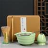 Csuntikulo Set Matcha 5 Pezzi con Frusta Bambù, Ciotola 510 ml e Accessori | Kit Matcha Completo con Cucchiaio, Setaccio e Supporto per Frusta per Cerimonia del Tè Giapponese