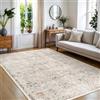 BEIMO Tappeto Salotto Vintage, Tappeto Antiscivolo Lavabile, Moderno Tappeti Camera Da Letto, Tappeti Persiano per Cucina, Soggiorno, Ufficio, Marrón, 120x170cm