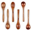 EIYVPRA 6 piccoli cucchiai in legno, cucchiaino legno, cucchiaini legno, cucchiaio legno, per tè, cucchiaini in legno per mangiare, mini cucchiai da portata in legno per caffè, tè e condimenti