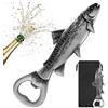 MR.BARWARE Unico regalo di birra per pescatori, apribottiglie per pescatori, trote, pesce e birra, accessorio per pescatori, uomini, regalo per la festa del papà, regalo di Natale per gli uomini
