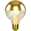 TIANFAN Lampadine Led Vintage Metà Specchio Lampadina Senza Ombre G80 Lampadina Edison 2700Kelvin 4W Decorativa Speciale Dimmerabile (D'oro)