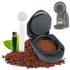 HARY Adattatore riutilizzabile per capsule Dolce Gusto, convertitore di capsule ricaricabile in plastica, compatibile con macchine da caffè Dolce Gusto, Piccolo XS/EDG 305/EDG 606.S/Genio S/Genio Mini