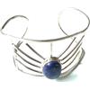 Ethnos Barcelona Bracciale in argento e lapislazzuli. 6 cmØ