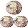 Flamingo Mangime Uccelli Selvatici - qualità Premium - Noce di Cocco ripiena con Noci - 200g (Confezione da 3)