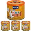 Vitakraft Dog Minis, snack cane, piccoli wurstel con pollame, in barattolo con coperchio, snack per l'addestramento del cane, a ridotto contenuto di spezie, senza zuccheri aggiunti (1x 120g)