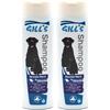 Croci Gill's - Shampoo Nuvola Nera, Ideale per Cani e Gatti dal Pelo Scuro, rivitalizzante, Profumo Delicato, 200ml (Confezione da 2)