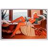schilderkreis24 Targa in metallo Pin Up Pinup Hollywood Hot Sexy Girl Lady Retro pubblicitario targa pubblicitaria decorazione targa metallica targa vintage regalo per compleanno o Natale C0340 20 x 30 cm