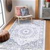 SHACOS Tappeto Salotto Stile Bohémien Retrò, Pelo Corto Tappeto Morbido Camera da Letto Antiscivolo e Lavabile Tappeti Moderni Soggiorno Tappeti di Zona, Grigio Chiaro, 160 x 220 cm