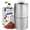 Bomann Macinacaffè elettrico Bomann® | per 60 g di chicchi di caffè | Macinatura regolabile | 150 W | Lame in acciaio inox | Accessorio per macchine da caffè espresso e moka | Macinacaffè KSW 6089 CB