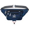 WATERFLY Marsupio sportivo per uomo e donna, per corsa, fitness, jogging, escursionismo, Blu scuro, M, Diversi scomparti