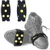 YCZARD Tacchetti da ghiaccio antiscivolo per bambini per scarpe e stivali, piccoli tacchetti da neve per ghiaccio con 5 punte, ramponi antiscivolo invernali per attività all'aperto, per donne e bambini, per