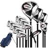 PGM Set di mazze da golf da uomo con 12 mazze da golf, 4 legni (#1, 3, 5, 4H), 7 ferri (#5, 6, 7, 8, 9, PW, SW) e 1 putter - sacca da golf