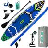 FunWater Gonfiabile Tavole da Surf 335x83x15 cm con Accessori Adj SUP Tavola da Paddle, ISUP Zaino, Pompa, Borsa per Telefono, Guinzaglio, Tappetino Antiscivolo per Giovani e Adulti