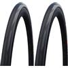 Schwalbe Faltreifen Pneumatico Pieghevole PRO One HS493A, 28 700x23C 23-622, Nero Unisex Adulto (Confezione da 2)