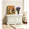 Minamzee 3 Pezzi 1:12 Set Di Mobili Miniature Per Case Di Bambola, Cassettiera A Muro In Legno Con Cassetti, Quadro Artistico, Pianta In Vaso, Accessori Per Soggiorno, Cucina E Camera Da Letto