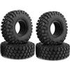 KINGCOO Pneumatici RC per auto, 4 pezzi RC Crawler in gomma da 1,9 pollici, per 1:10 RC Rock Crawler Parti per Axial SCX10 D90 TF2 TRX4 Tamiya Gen8 (114 mm)