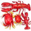 Gresorth Sea Life Creatures Collection of Artificial Lobster & Crab Decoration Fake Toys for Children