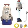 HuaMuDM Rocket Launch Sprinkler Toy, Giocattolo Rocket Sprinkler per Bambini, Rocket Sprinkler per bambini, Rotating Water Toy, Giocattoli Splash Play,irrigatore a razzo