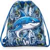 Franco Cosimo Panini WWF - Sacca Coulisse Ufficiale WWF, Compatta e Versatile, Ideale per Palestra, Scuola, Viaggi, Portamerenda, Idea Regalo Bambini e Ragazzi, 35x42x2 cm, Squalo
