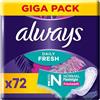 always Salvaslip Normal Flexistyle Fresh Gigapack 72 (Confezione da 2)