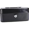 DONAU 5232001PL-01 - Cassetta portavalori, misura media, 200 x 90 x 160 mm, colore: Nero