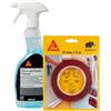 SIKA - Kit Pulizia e Fissaggio Invisibile: 1x Sika Cleaner G+P (500ml), Detergente per Vetro e Plastica + 1x SikaBond Mammoth Crystal (5m), Nastro Biadesivo di Montaggio
