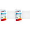 tesa Insect Stop Zanzariere Attacca & Stacca STANDARD per Finestre - Zanzariera Adesiva - Rete per Zanzariera Regolabile a Piacere - Bianco, 100 cm x 100 cm (Confezione da 2)