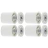 cyclingcolors 2x Ferma lama finale per tapparella tonda 25mm Ø22mm in PVC con rondella e vite Tenda Finestra Avvolgitore Svolgitore Carpenteria, bianco (Confezione da 2)